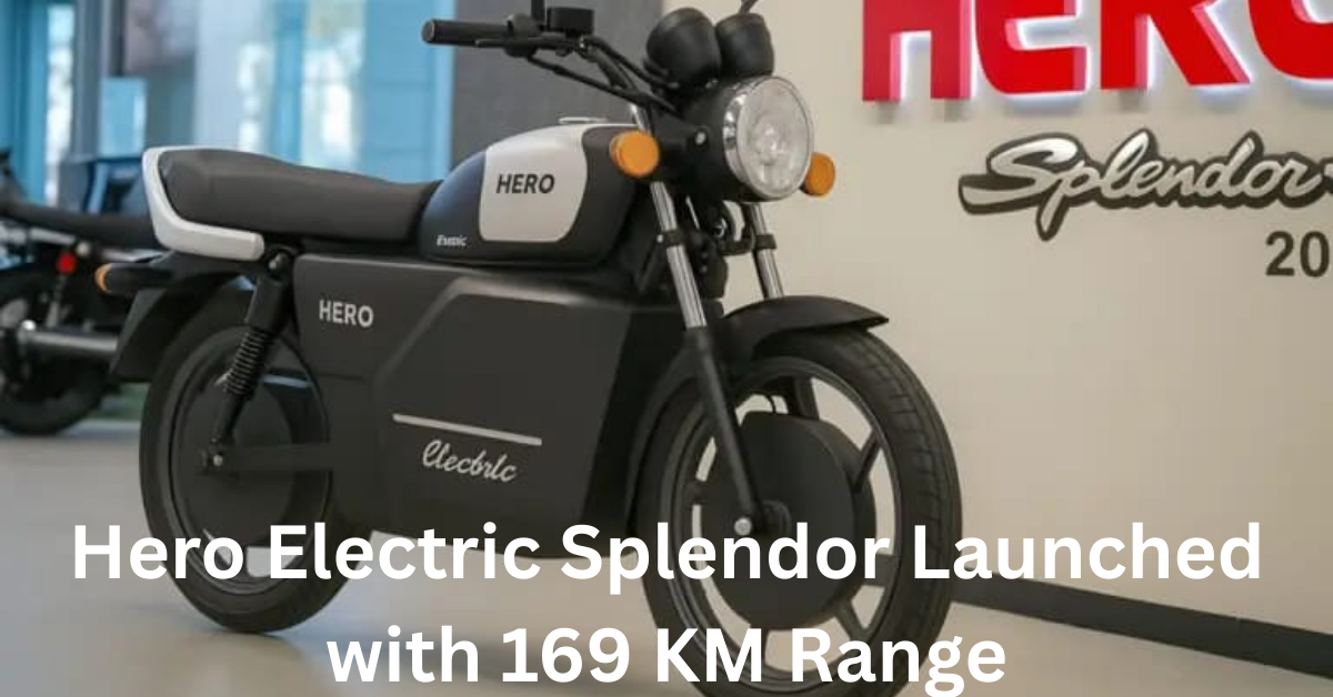 Hero Electric Splendor bike front view with LED headlamp