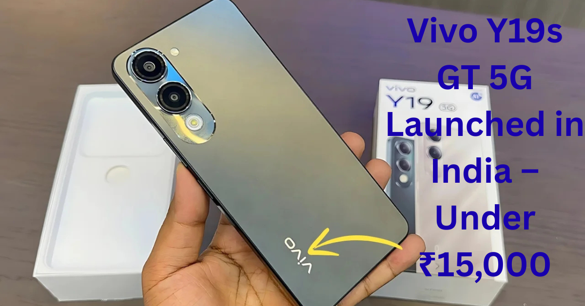 Vivo Y19s GT 5G with 256GB storage and 90Hz display – Front and back view