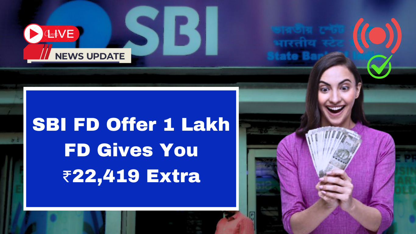 SBI FD Scheme 2025: Secure ₹22,419 Extra on ₹1 Lakh Investment