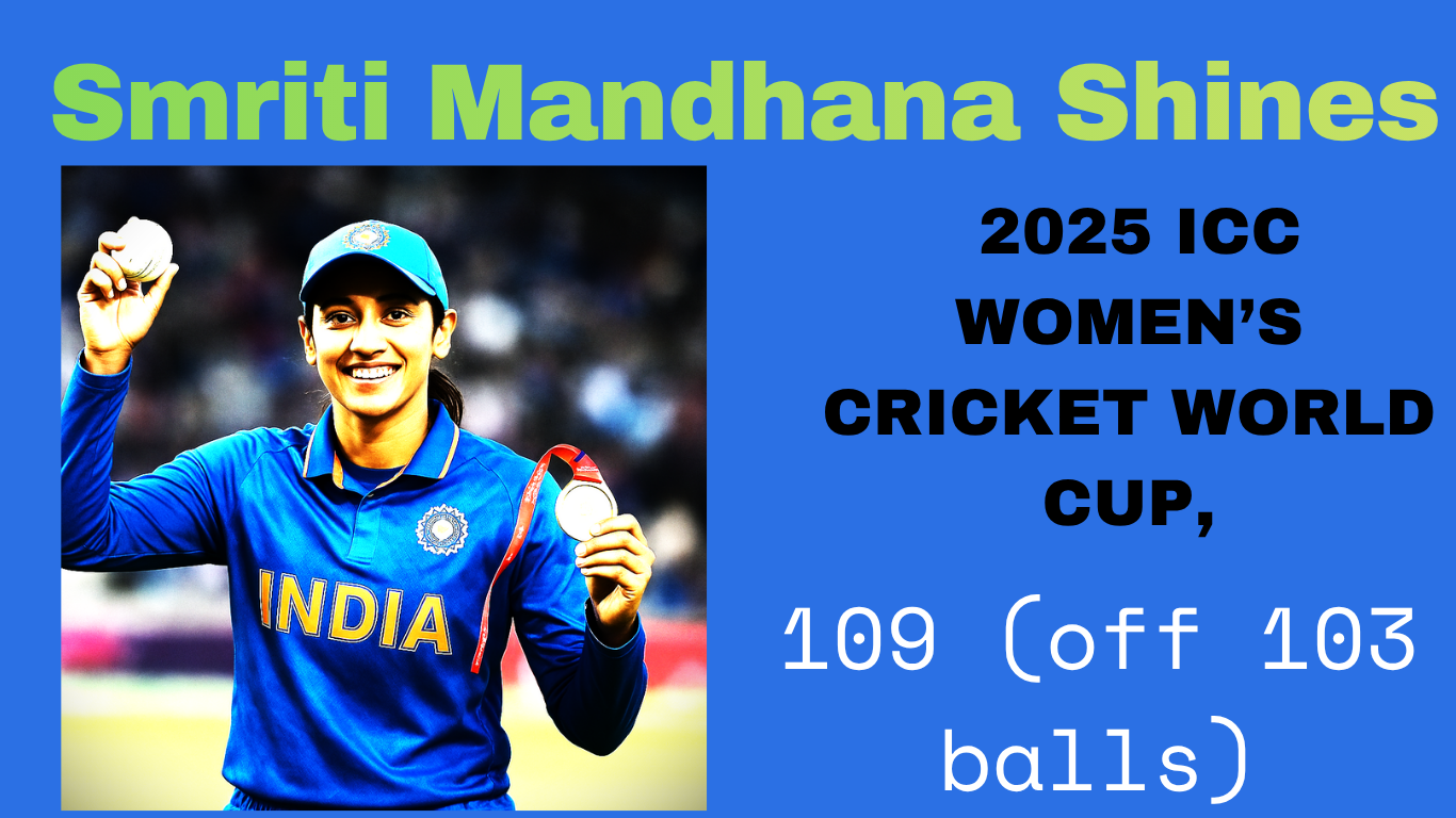 Smriti Mandhana smiles holding her first Best Fielder Medal after taking three brilliant catches against New Zealand in ICC Women’s World Cup 2025.